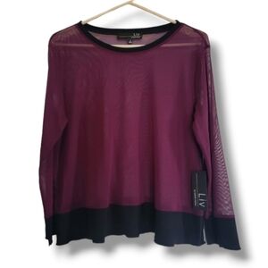 Liv By Habitat Clothes Long Sleeve Sheer Top
